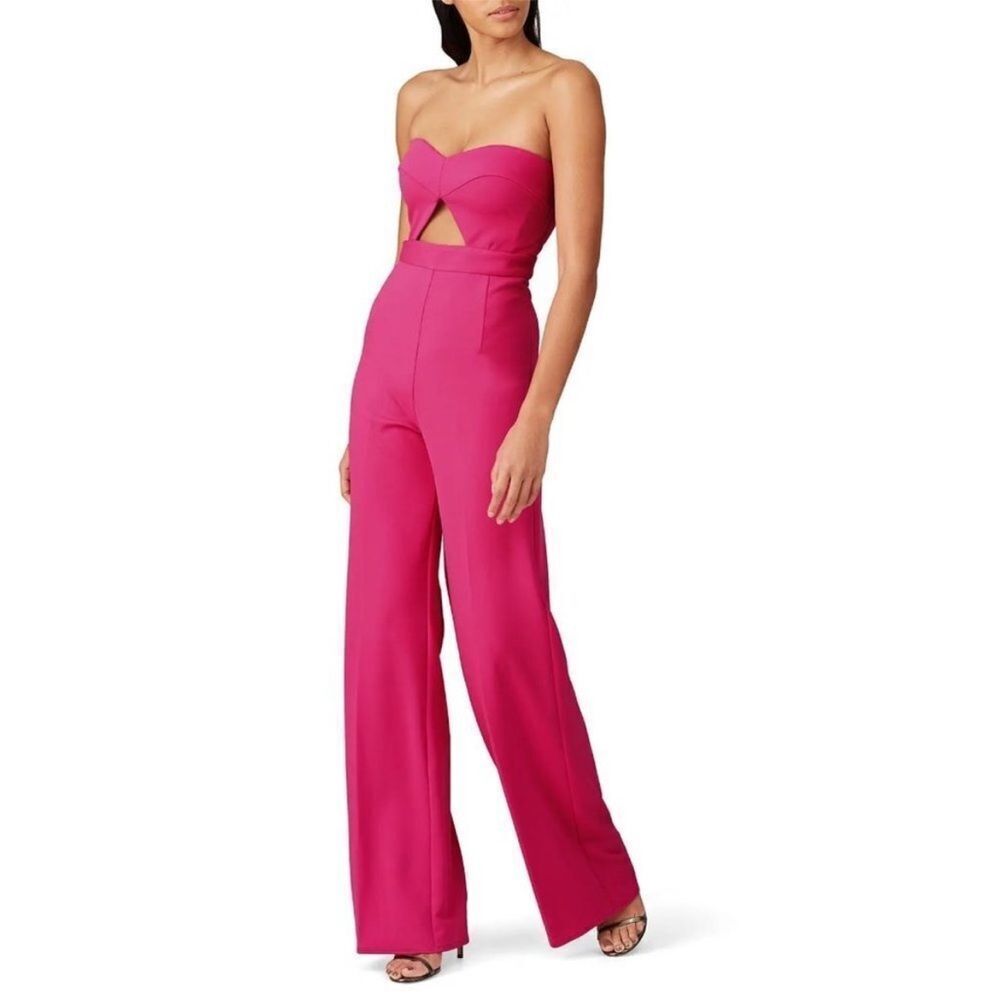 Katie May Ray Jumpsuit in Pink Jumpsuit Outfit Wide‎ Leg size S